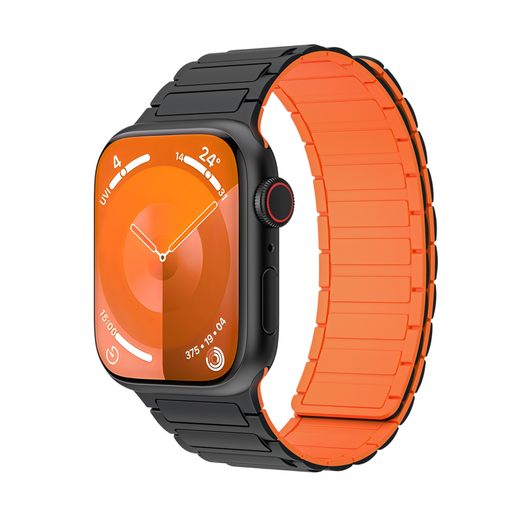 Duo-Tone Magnetic Silicone Sport Strap for Apple Watch Series 11/10/9
