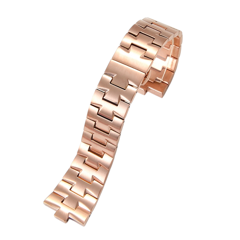 White Smoke Replacement Steel Strap for Vacheron Constantin Overseas 47660-47040 Series - Solid 316L Stainless Steel Notched - Aethelgard Atelier