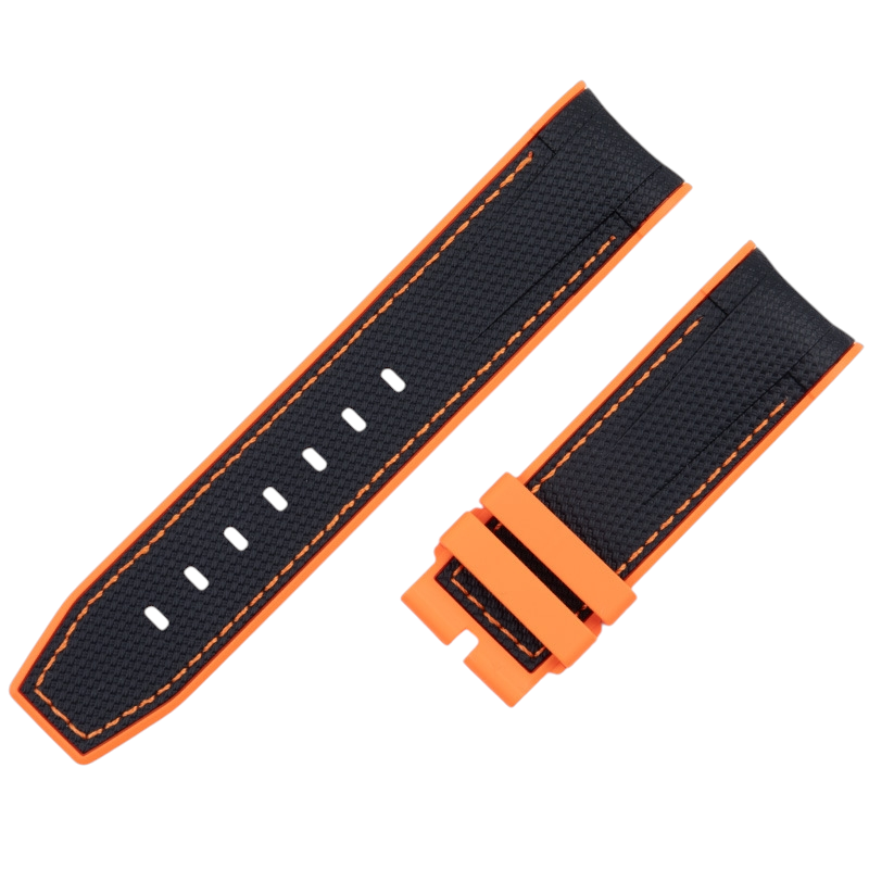 White Smoke Replacement Strap for Tudor Heritage Black Bay Bronze M79250 - Soft-Touch Liquid Silicone Rubber - Aethelgard Atelier