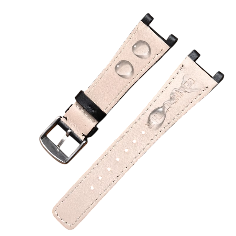 White Smoke Replacement Strap for Gucci GC YA1332 - 1333 - 1335 Series - Notched Interface Artisan Genuine Leather - Aethelgard Atelier