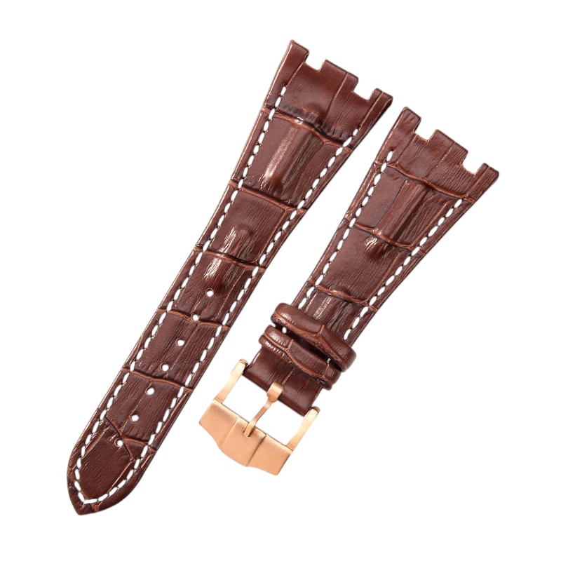 White Smoke Replacement Strap for Audemars Piguet Royal Oak Offshore 15710 - 15703 - 26470 - Premium Full-Grain Performance Leather - Aethelgard Atelier