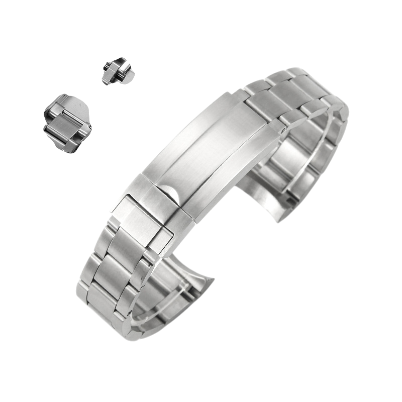 White Smoke Replacement Strap for Rolex Submariner - GMT-Master II Glidelock 20mm-21mm - Oyster-Style Solid Stainless Steel - Aethelgard Atelier