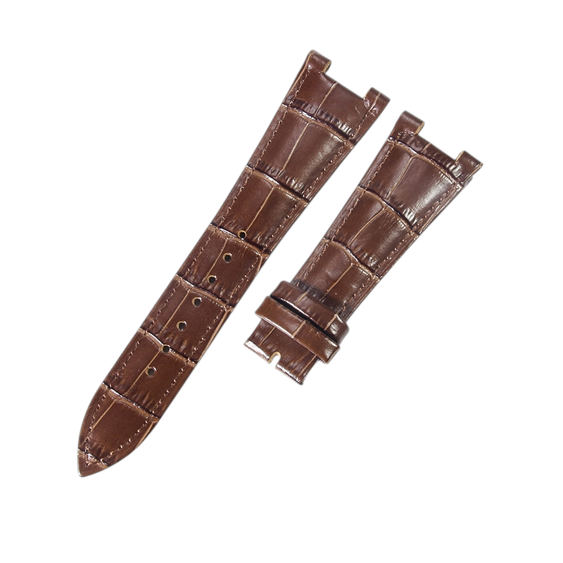 White Smoke Replacement Strap for Patek Philippe Nautilus 5711 - 5712G Series - Notched Interface Premium Genuine Leather - Aethelgard Atelier
