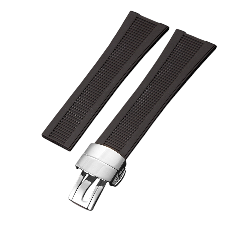 White Smoke Replacement Strap for Patek Philippe Nautilus 5711 - 5712 - 5726 - 5980 Rubber - Integrated FKM Performance Fluororubber - Aethelgard Atelier