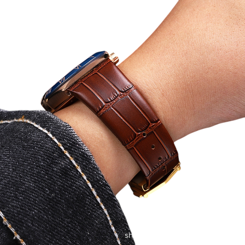 White Smoke Replacement Strap for Omega Constellation Double Eagle Series - Bespoke Convex Interface Genuine Leather - Aethelgard