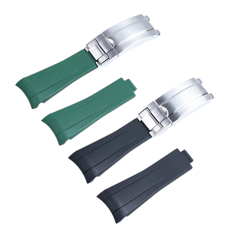 White Smoke Replacement Strap for Rolex Yacht-Master - GMT-Master II - Submariner Short Edition - Performance Soft-Touch Silicone - Aethelgard