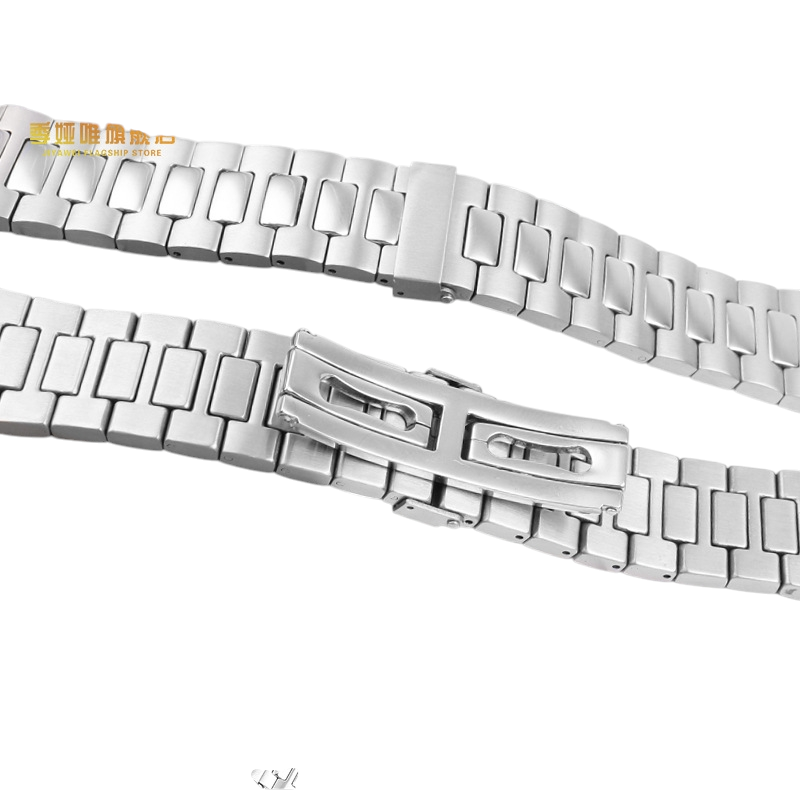White Smoke Replacement Steel Strap for Patek Philippe Nautilus 5711-1A-010 Series - Surgical Grade 316L Solid Steel - Aethelgard Atelier