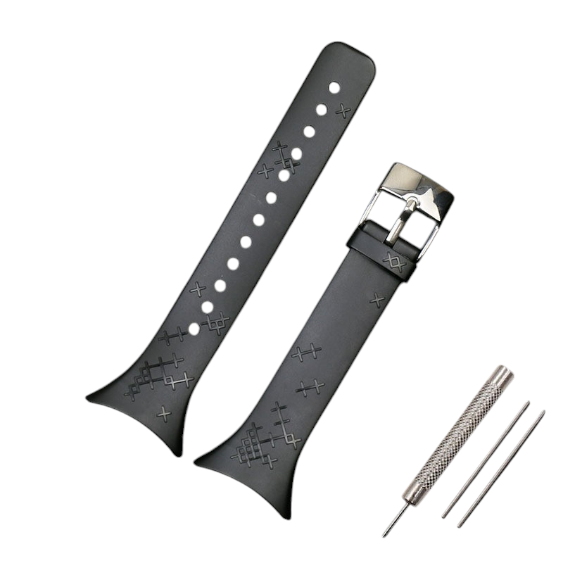 White Smoke Replacement Strap for Suunto M Series M1-M2-M4-M5 - Waterproof Outdoor Active Polymer - Aethelgard Atelier