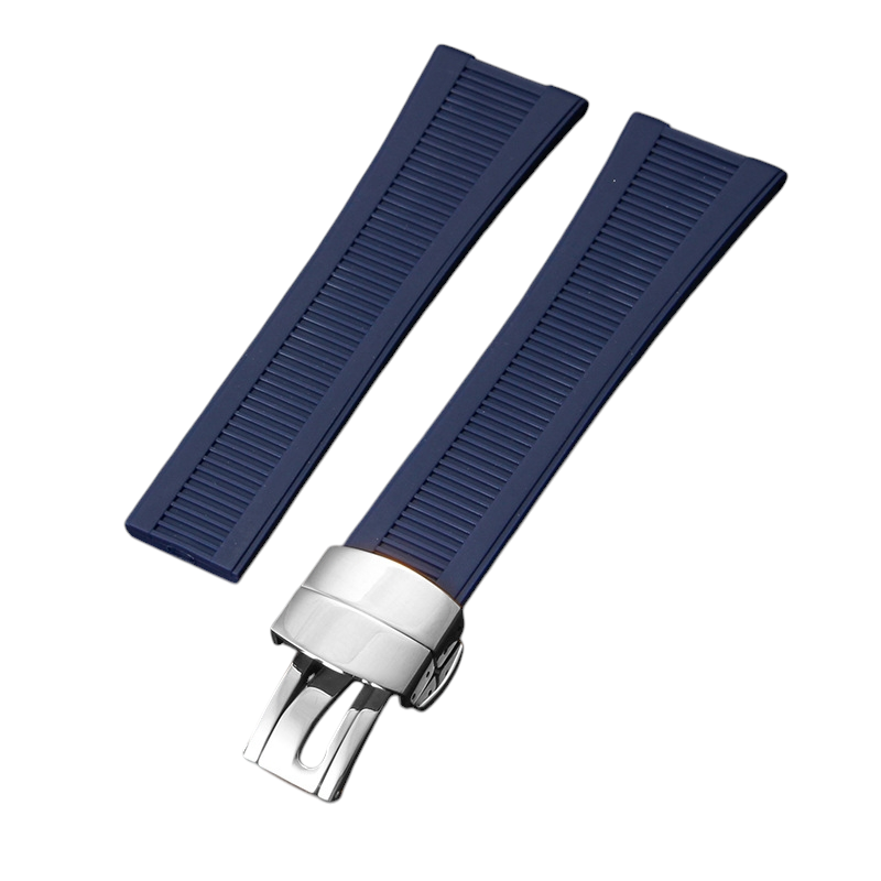 White Smoke Replacement Strap for Patek Philippe Nautilus 5711 - 5712 - 5726 - 5980 Rubber - Integrated FKM Performance Fluororubber - Aethelgard Atelier