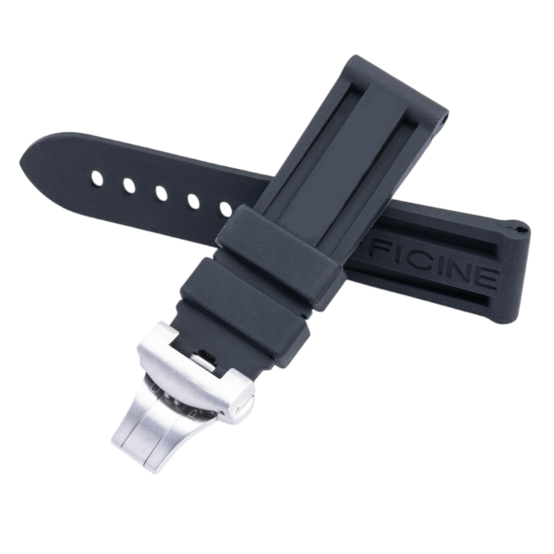 White Smoke Replacement Strap for Panerai Luminor PAM441 - 359 - 437 - 393 - Premium Grade Divers Silicone - Aethelgard