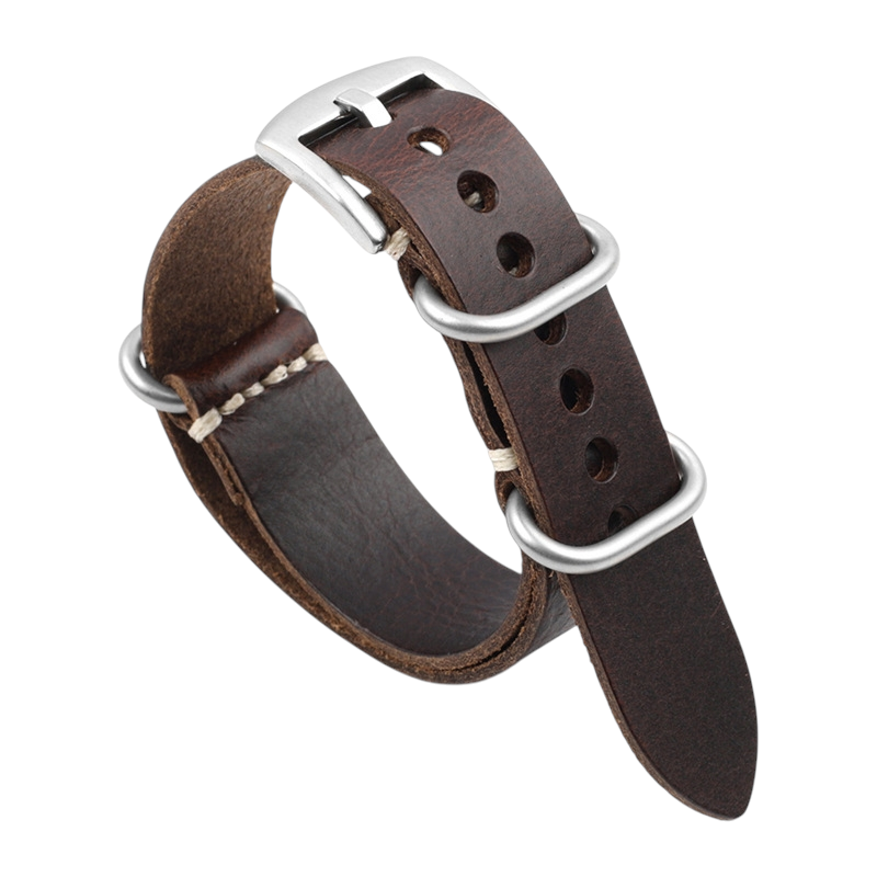 White Smoke Handmade Tectonic Cracked Earth Strap for Rolex, Omega, Seiko, IWC, Tudor, Hamilton, Cartier, Panerai, Breitling, Patek Philippe - Deep Texture Single-Pass Series - 18mm 20mm 22mm 24mm - Aethelgard