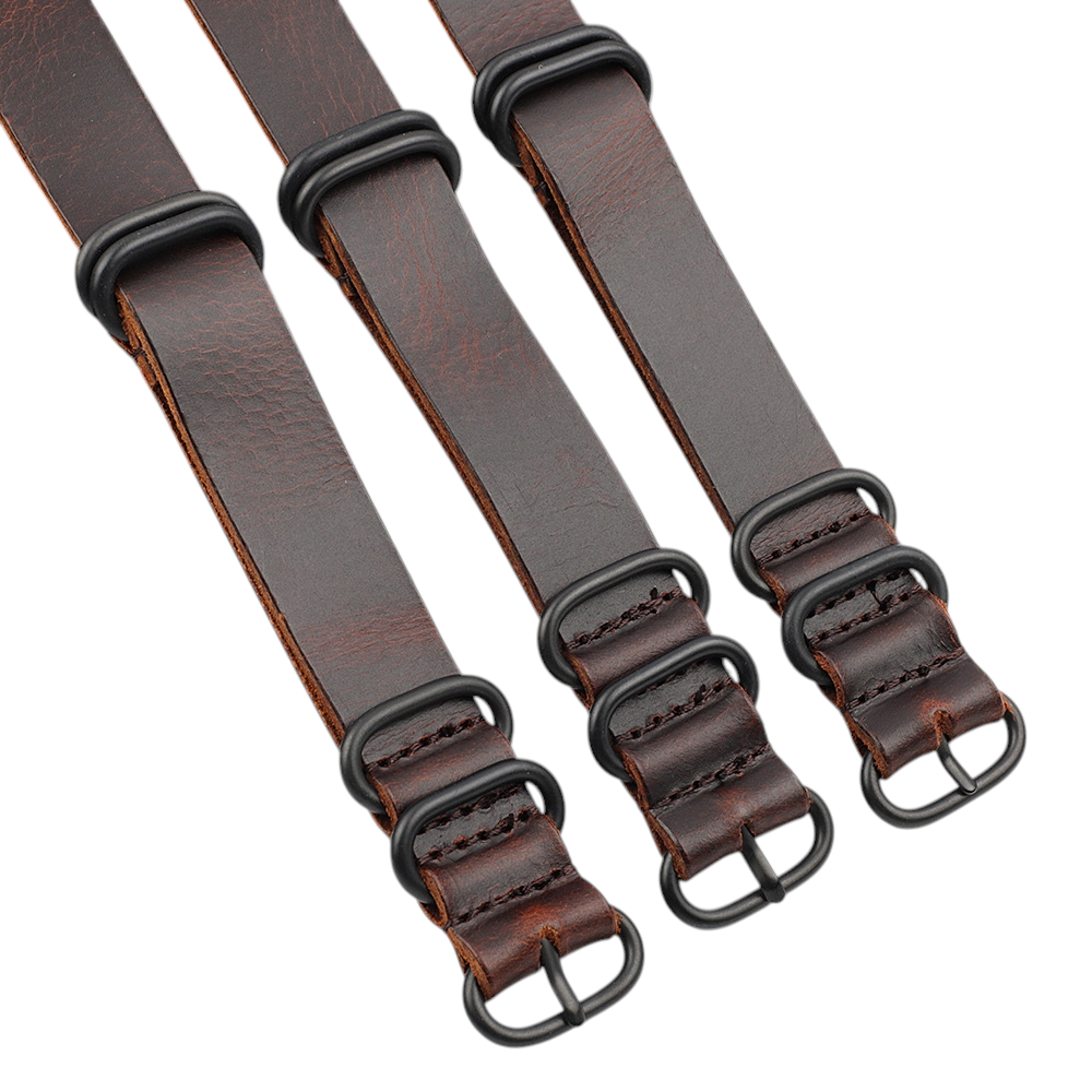 White Smoke Handmade Cracked Earth Distressed Strap for Rolex, Omega, Seiko, IWC, Tudor, Hamilton, Cartier, Panerai, Breitling, Patek Philippe - Single-Pass Tactical Long Strap - 18mm 20mm 22mm 24mm - Aethelgard