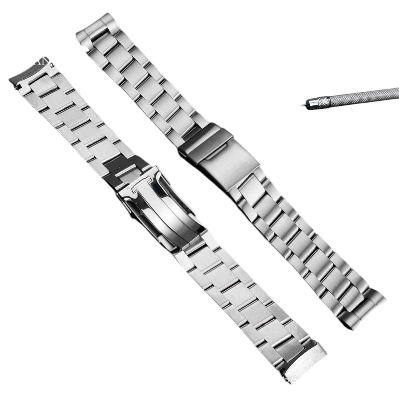 White Smoke Replacement Strap for Breitling Superocean-Navitimer-Avenger Arc - Solid Arc-Mouth Stainless Steel - Aethelgard Atelier