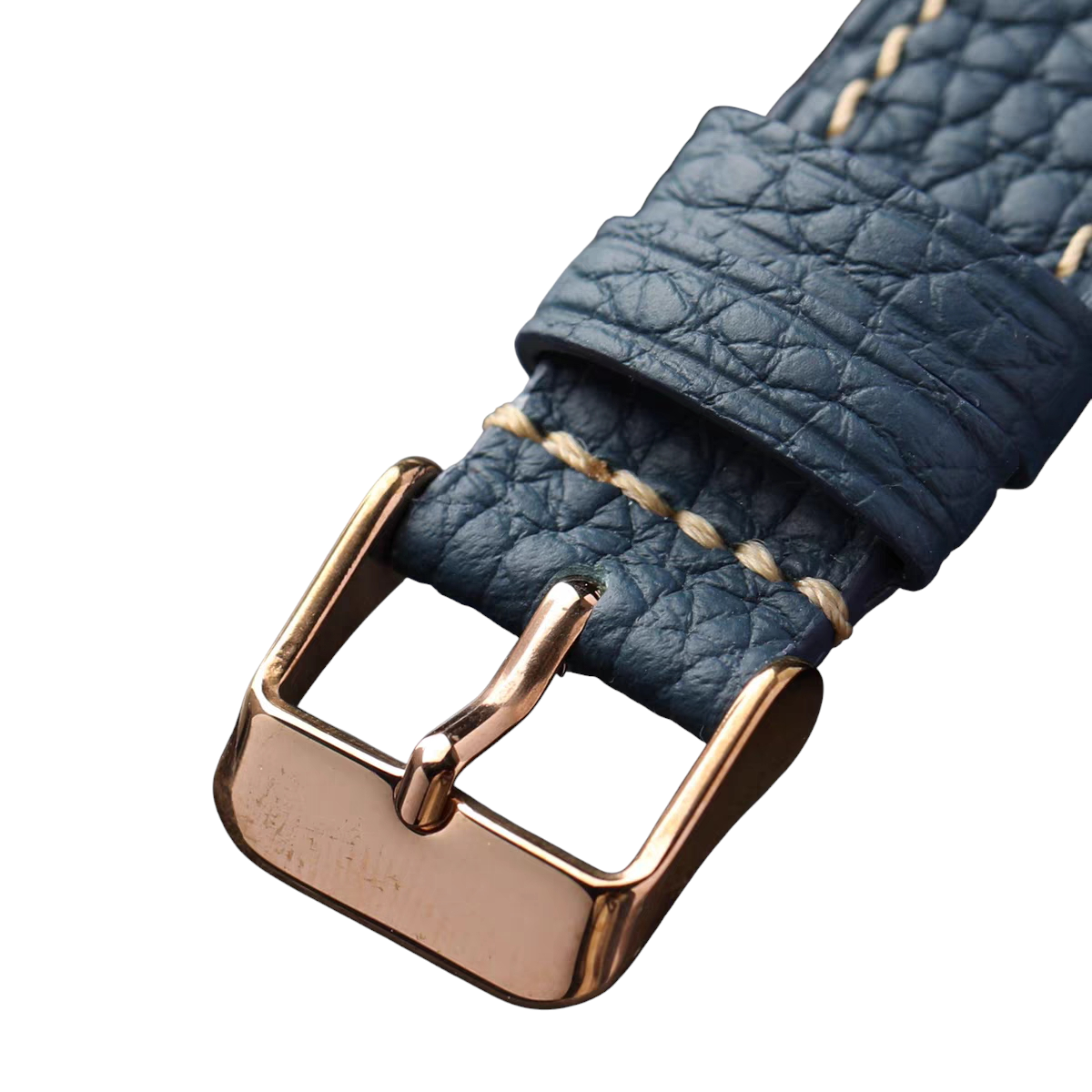 Handmade French TOGO Pebble-Grain Leather Watch Strap for Rolex, Hermes, Omega, Cartier - Soft Heritage Series - 18mm 20mm 22mm 24mm - Aethelgard