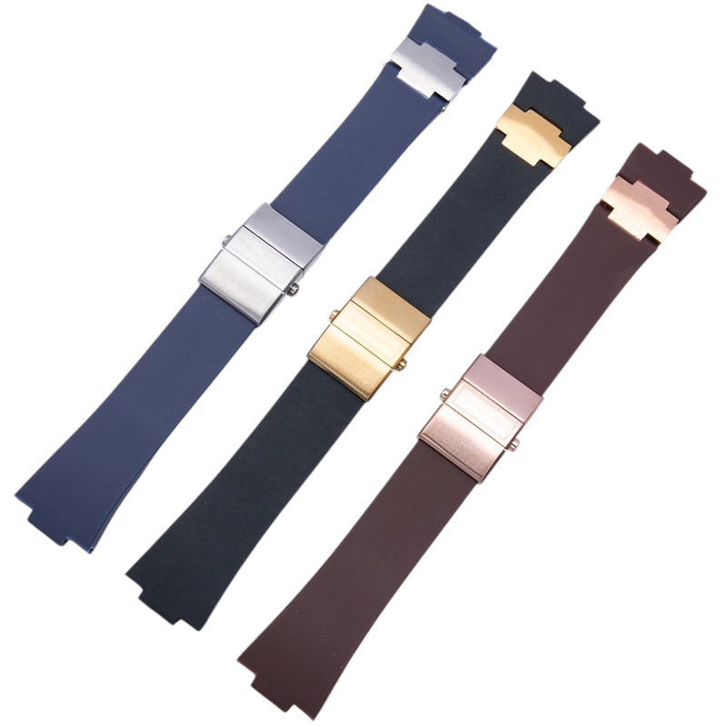 White Smoke Replacement Strap for Ulysse Nardin Marine Manager 1183 Series - High-Density Divers Silicone - Aethelgard Atelier