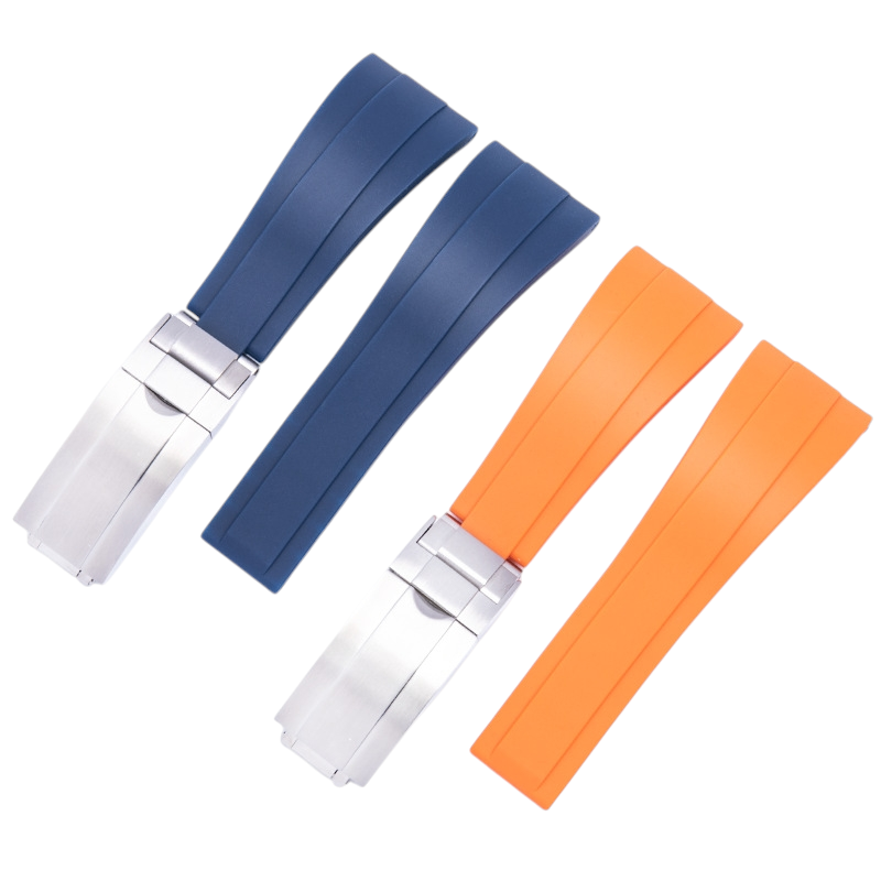 White Smoke Replacement Strap for Rolex Sky-Dweller 42mm - Sky-Watcher - Professional Grade High-Density Rubber - Aethelgard