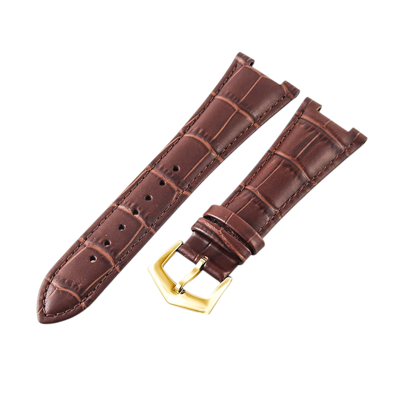 White Smoke Replacement Strap for Patek Philippe Nautilus 5711 - 5712G Series - Notched Interface Premium Genuine Leather - Aethelgard Atelier