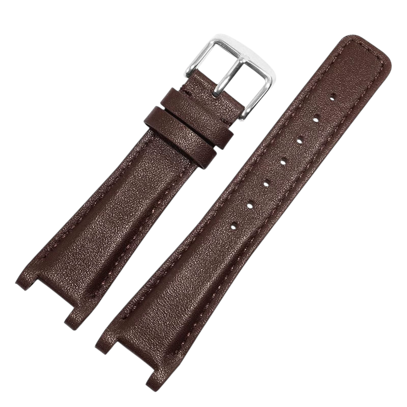 White Smoke Replacement Strap for Gucci GC YA1332 - 1333 - 1335 Series - Notched Interface Artisan Genuine Leather - Aethelgard Atelier