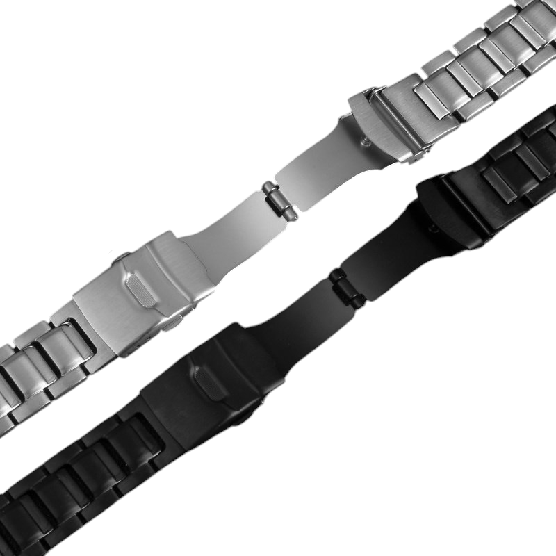 White Smoke Replacement Steel Strap for Casio G-SHOCK MTG-B1000 Series - Reinforced Solid Link Stainless Steel - Aethelgard