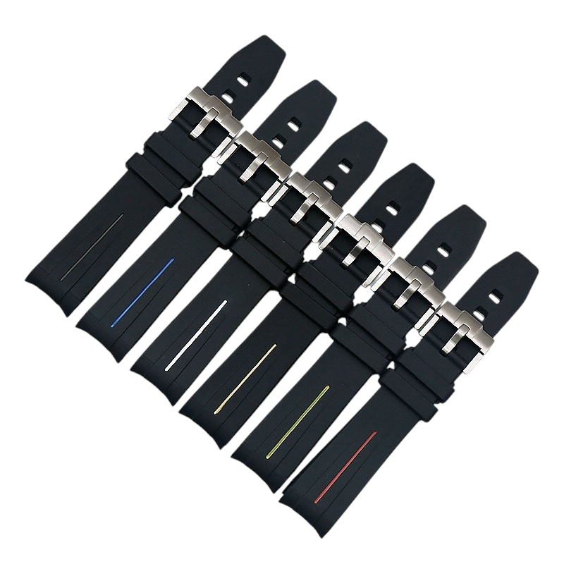 White Smoke Replacement Strap for Rolex Submariner - Sea-Dweller - GMT 20mm-21mm - High-Density Performance Silicone Rubber - Aethelgard Atelier