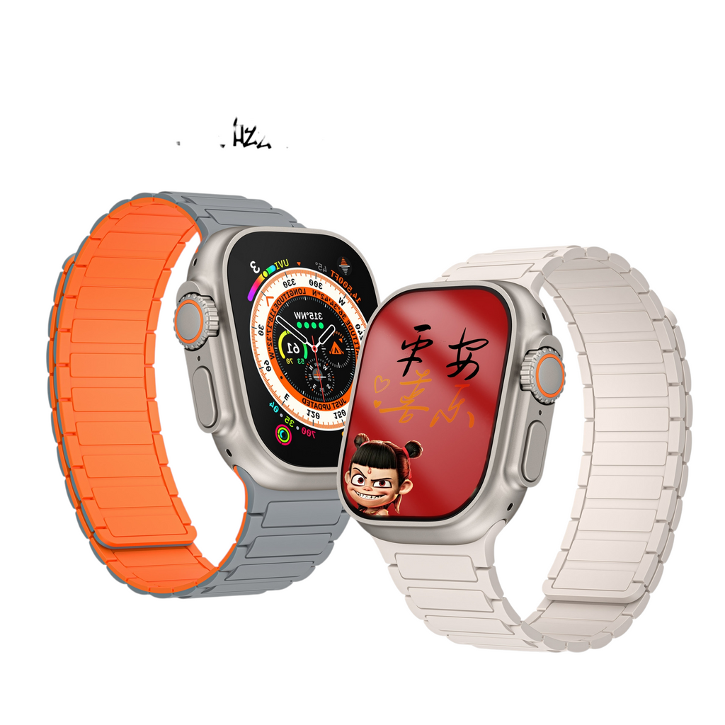 Duo-Tone Magnetic Silicone Sport Strap for Apple Watch Series 11/10/9