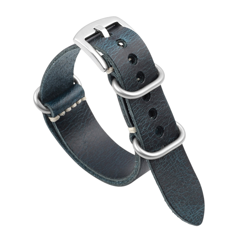 White Smoke Handmade Tectonic Cracked Earth Strap for Rolex, Omega, Seiko, IWC, Tudor, Hamilton, Cartier, Panerai, Breitling, Patek Philippe - Deep Texture Single-Pass Series - 18mm 20mm 22mm 24mm - Aethelgard