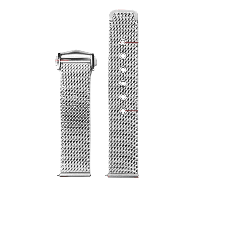 White Smoke Replacement Strap for Omega Seamaster 007 - James Bond Mesh Edition - Full Brushed 316L Stainless Steel Mesh - Aethelgard Atelier