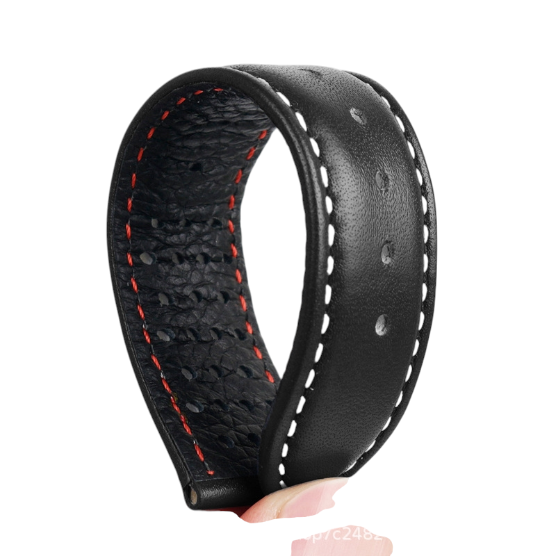 White Smoke Replacement Strap for Omega Speedmaster Panda 310.32.42.50 - Premium Full-Grain Heritage Leather - Aethelgard