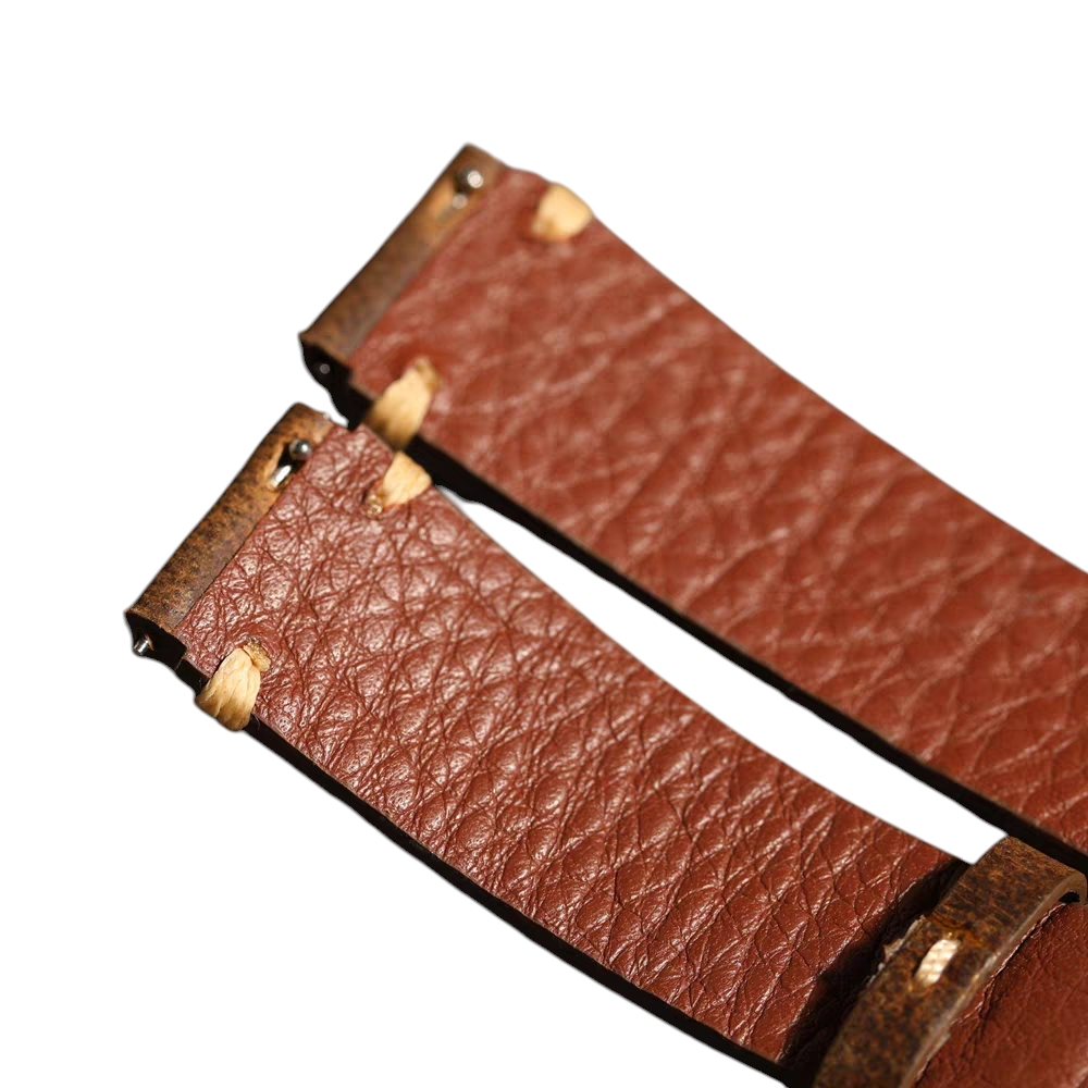 White Smoke Handmade Quick-Release Soft Nubuck Leather Watch Strap for Cartier, Omega, IWC, Rolex - Urban Minimalist Series - 18mm 20mm 22mm 24mm - Aethelgard