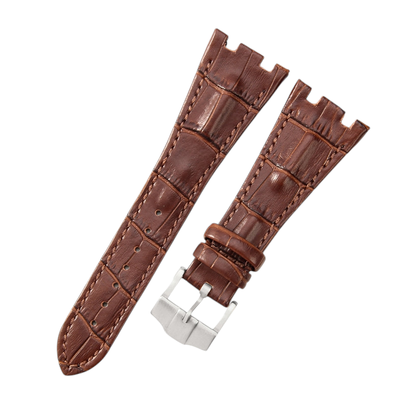 White Smoke Replacement Strap for Audemars Piguet Royal Oak Offshore 15710 - 15703 - 26470 - Premium Full-Grain Performance Leather - Aethelgard Atelier