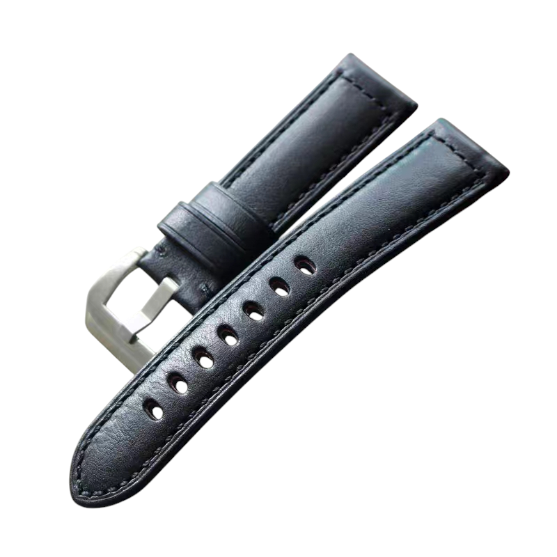 White Smoke Handmade Universal Artisan Cowhide Edition Watch Strap for Mido, Panerai, Seiko, Tissot - Bespoke Multi-Brand Series - 18mm 20mm 22mm 24mm - Aethelgard
