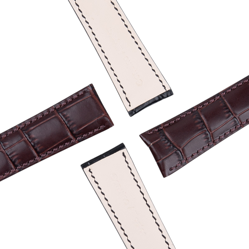 White Smoke Replacement Strap for Patek Philippe Universal Calatrava - Nautilus Leather - Premium Bamboo-Pattern Calfskin - Aethelgard Atelier