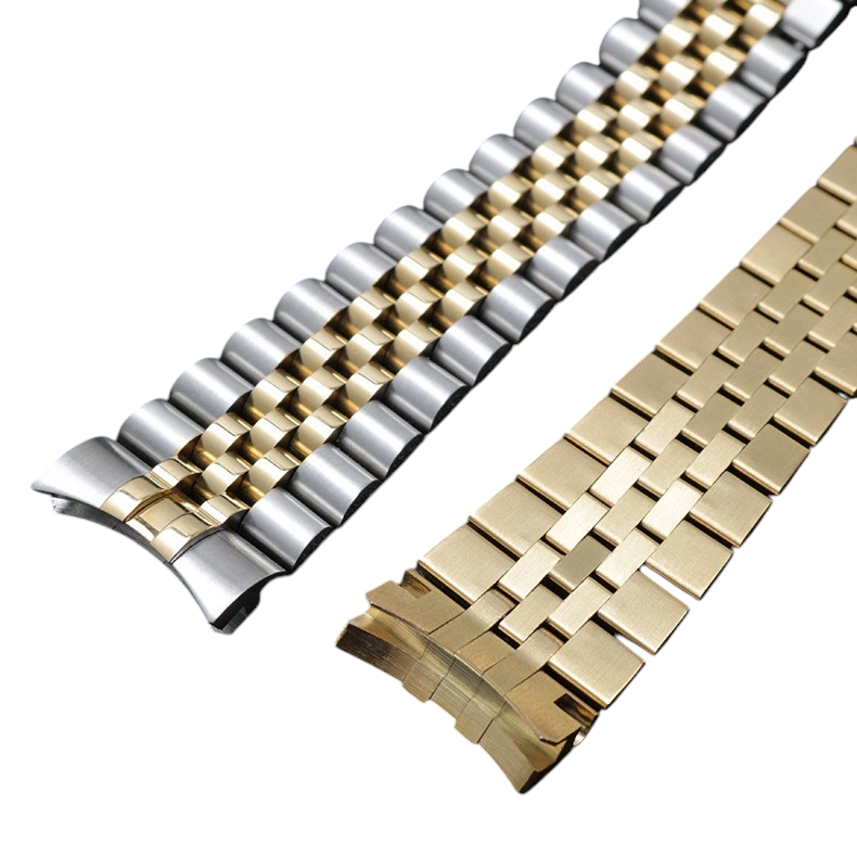 White Smoke Replacement Strap for Panerai Luminor - Submersible Heavy Brushed Series - Industrial Grade Solid Brushed Stainless Steel - Aethelgard