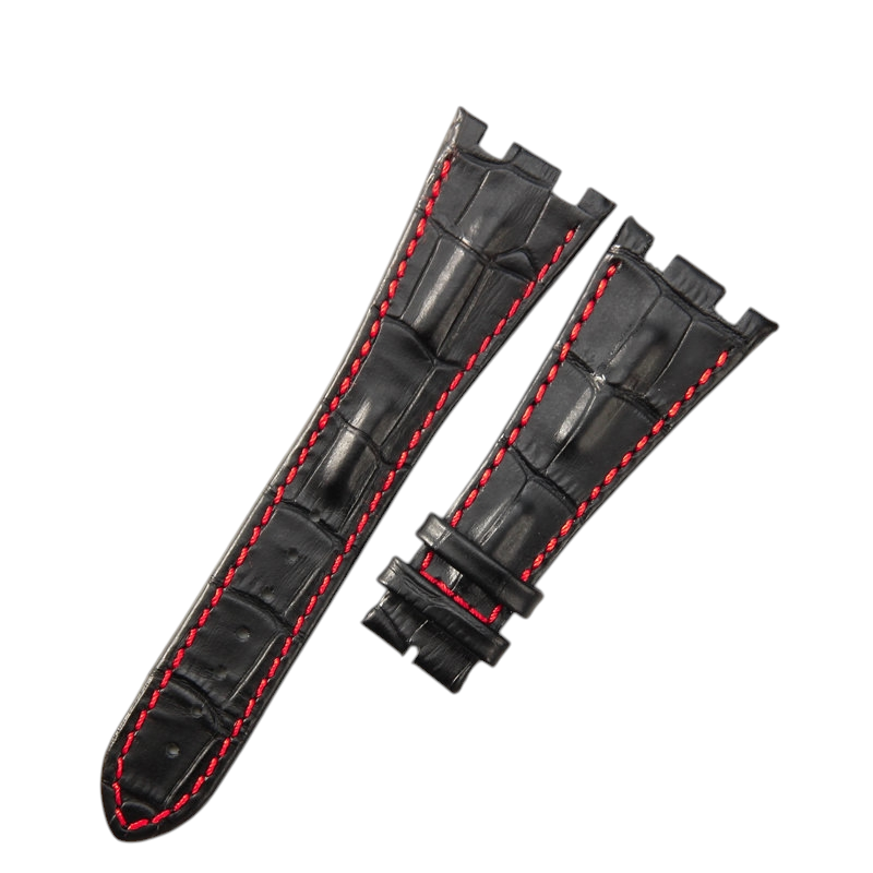 White Smoke Replacement Strap for Audemars Piguet Royal Oak Offshore 15710 - 15703 - 26470 - Premium Full-Grain Performance Leather - Aethelgard Atelier