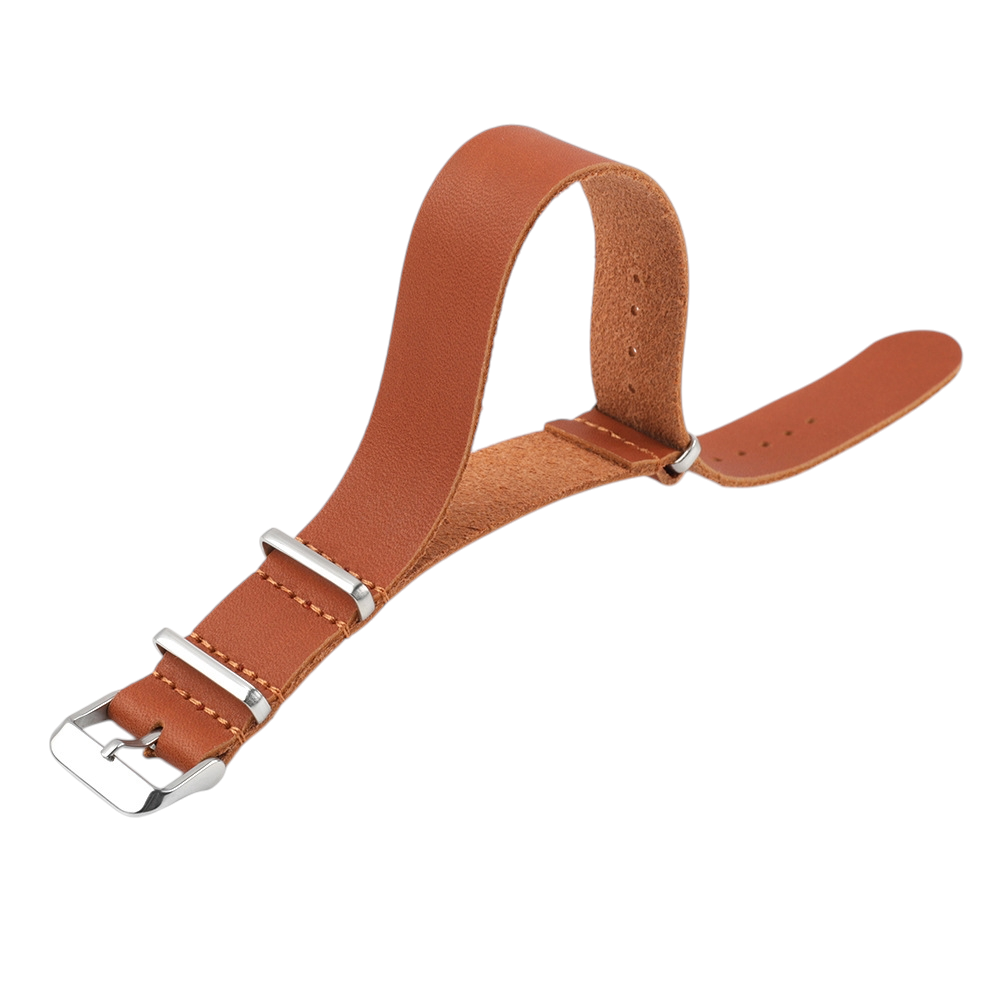 White Smoke Handmade Smooth Double-Sided Long Strap Watch Strap for Rolex, Omega, Seiko, IWC, Tudor, Hamilton, Cartier, Panerai, Patek Philippe, Breitling - Artisan Single-Pass Heritage Edition - 18mm 20mm 22mm 24mm 26mm - Aethelgard