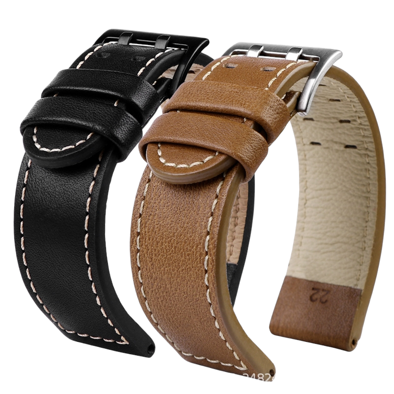 Replacement Strap for Hamilton Khaki Aviation - Field - American Classic | Oil-Waxed Heritage Genuine Leather | Aethelgard Atelier