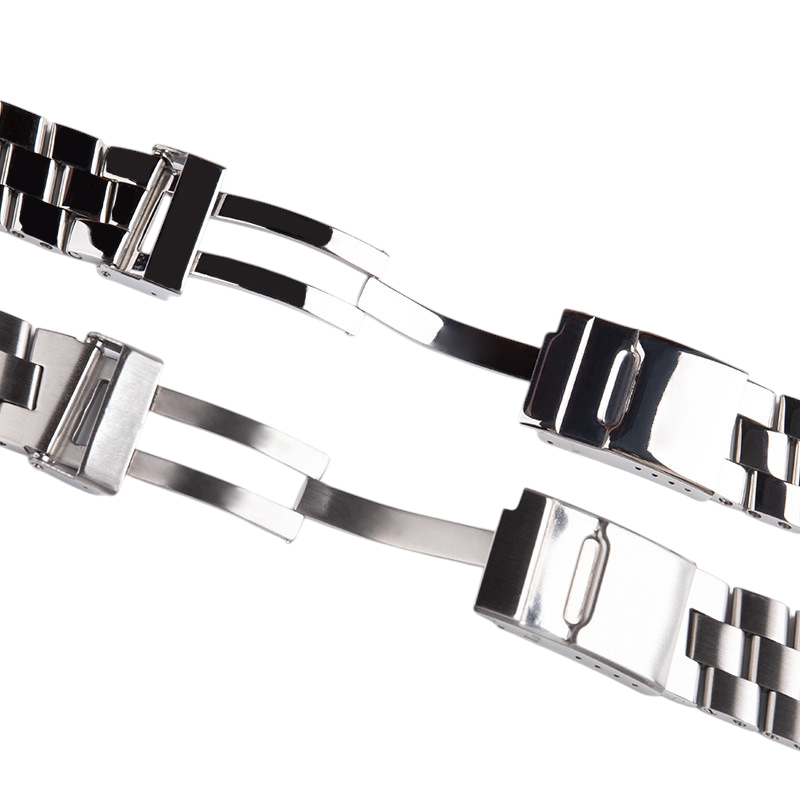 White Smoke Replacement Strap for Breitling Navitimer - Avenger - Blackbird Blacksteel - 316L Solid Marine Grade Stainless Steel - Aethelgard Atelier