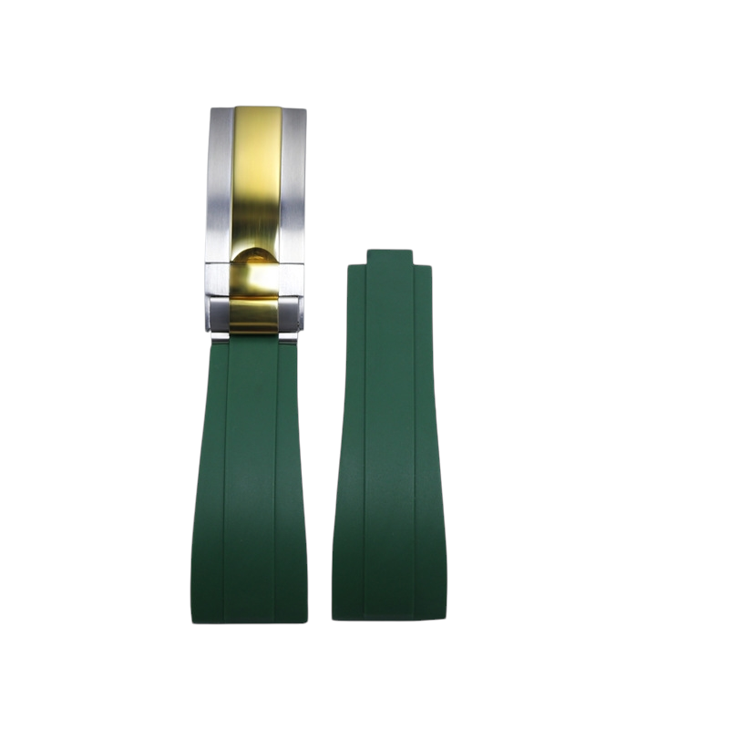 White Smoke Replacement Strap for Rolex Yacht-Master - Submariner Adjustable - Micro-Adjustable FKM Performance Rubber - Aethelgard Atelier