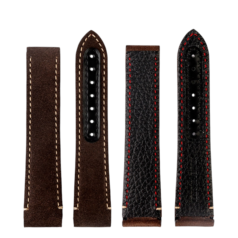 White Smoke Replacement Strap for Omega Speedmaster Dark Side of the Moon - Frosted Matte Heritage Genuine Leather - Aethelgard Atelier