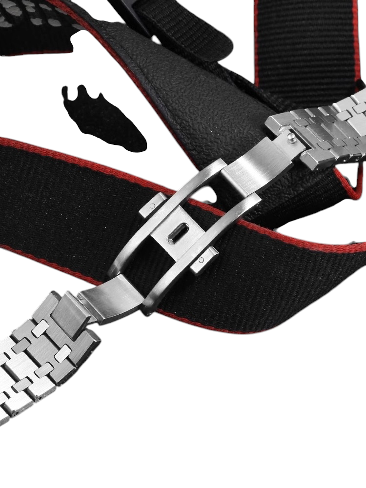 White Smoke Replacement Steel Strap for Audemars Piguet Royal Oak 15400-15500 Brushed Edition - Solid 316L Stainless Steel - Aethelgard Atelier