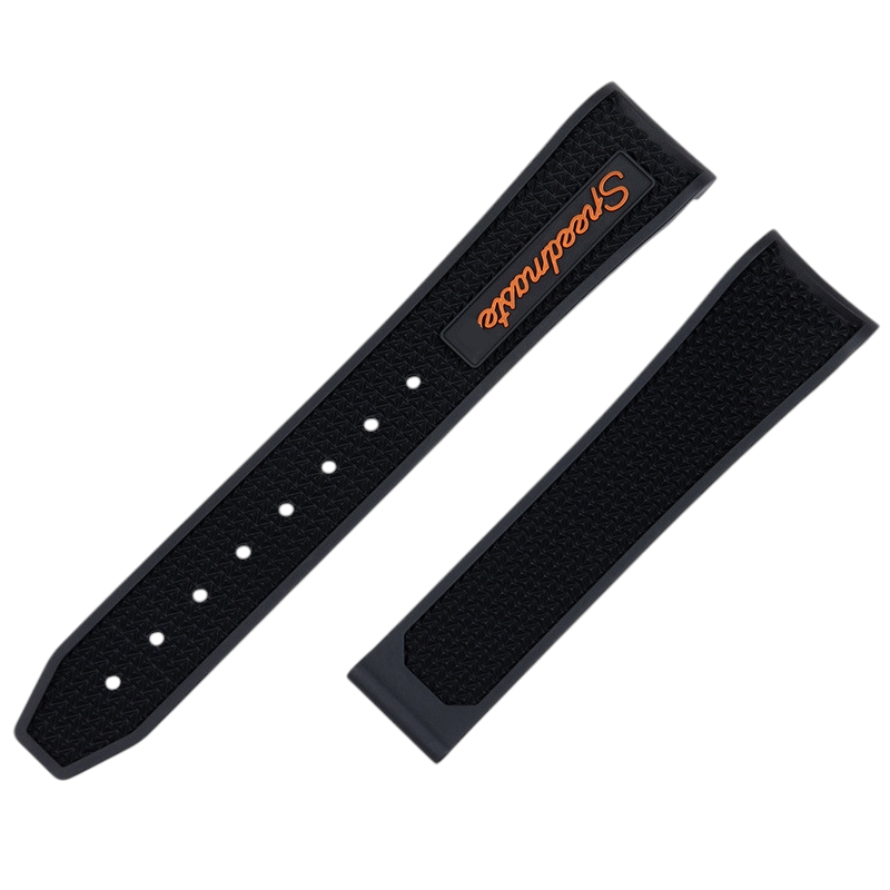 White Smoke Replacement Strap for Omega Seamaster 300 - Speedmaster Panda - Premium FKM Performance Rubber - Aethelgard Atelier