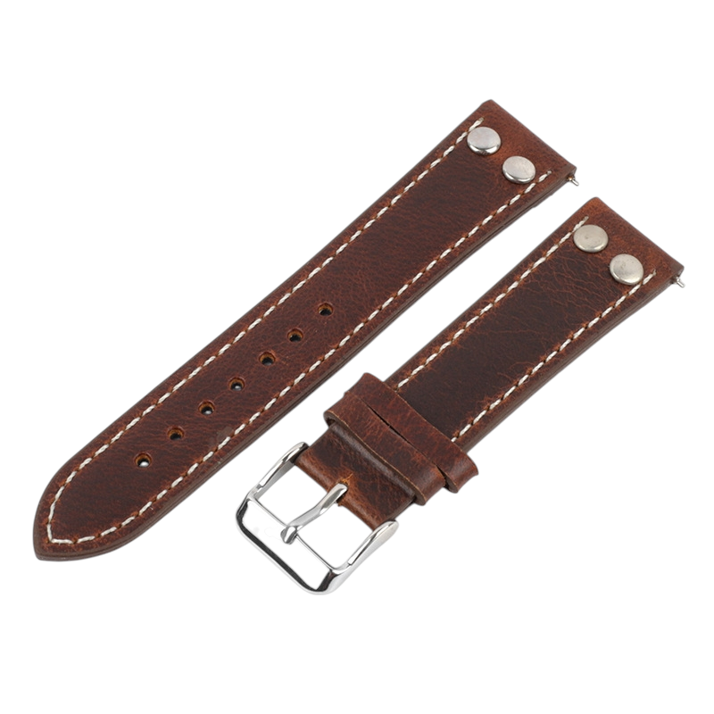 Handmade Heritage Oil Wax Pull-Up Strap for Rolex, Omega, Seiko, IWC, Tudor, Hamilton, Cartier, Panerai, Breitling, Patek Philippe - Natural Patina Evolution Series - 18mm 20mm 22mm 24mm - Aethelgard