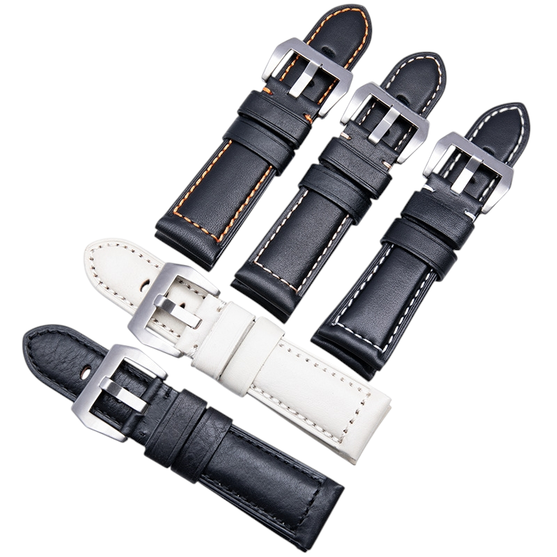 White Smoke Replacement Strap for Panerai Luminor - Submersible - Radiomir - Artisan Soft-Grain Crazy Horse Leather - Aethelgard Atelier