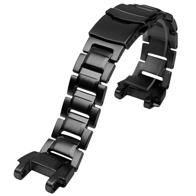 White Smoke Replacement Steel Strap for Casio G-SHOCK MTG-B1000 Series - Reinforced Solid Link Stainless Steel - Aethelgard