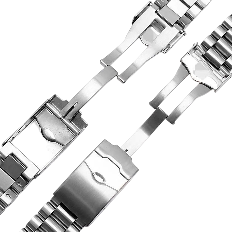 White Smoke Replacement Strap for TAG Heuer F1 - Carrera - Aquaracer - Monaco 300 Series - Solid Fine-Brushed 316L Stainless Steel - Aethelgard