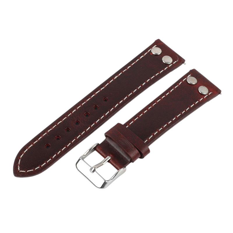 White Smoke Handmade Heritage Oil Wax Pull-Up Strap for Rolex, Omega, Seiko, IWC, Tudor, Hamilton, Cartier, Panerai, Breitling, Patek Philippe - Natural Patina Evolution Series - 18mm 20mm 22mm 24mm - Aethelgard