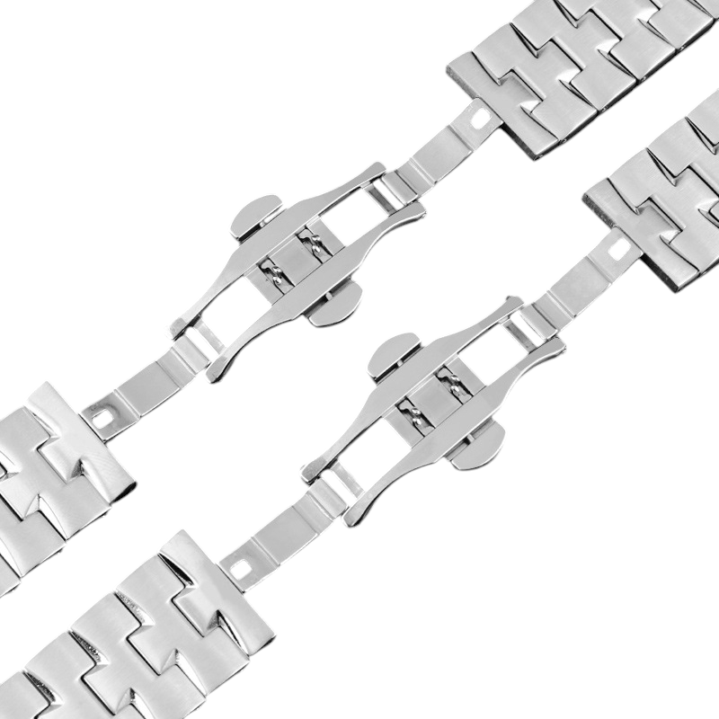 White Smoke Replacement Steel Strap for Vacheron Constantin Overseas 47660-000G-9829 Series - Architectural Solid 316L Stainless Steel - Aethelgard