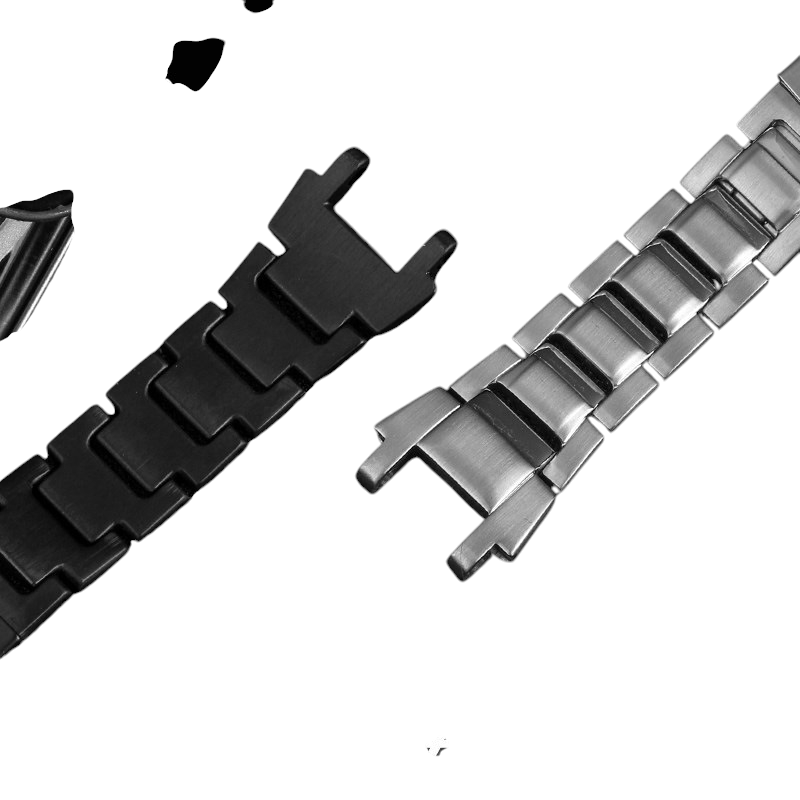 White Smoke Replacement Steel Strap for Casio G-SHOCK MTG-B1000 Series - Reinforced Solid Link Stainless Steel - Aethelgard