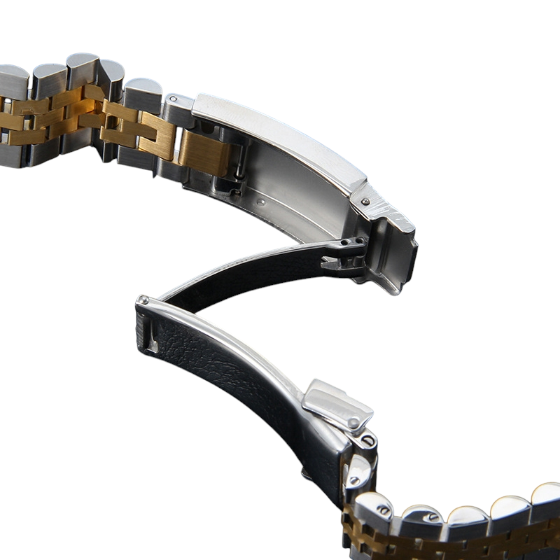 White Smoke Replacement Strap for Rolex Submariner - Daytona - Sea-Dweller 20mm-21mm - Triple-Link Solid Stainless Steel - Aethelgard Atelier
